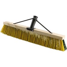Frefly Store BADEM10 Inşaat Moloz Yaprak Süpürme Toplama Park Bahçe Dış Mekan Temizleme Ahşap Fırça 60 cm