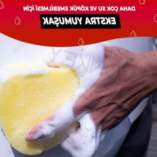 Frefly Store 3'lü Oto Yıkama Süngeri Seti - Lastik Parlatma ve Temizlik Süngeri