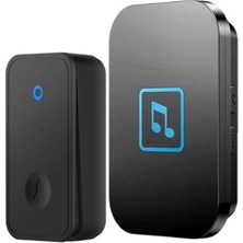 Frefly Store Kinetik Enerjili Kablosuz Kapı Zili, LED Işıklı, Su Geçirmez