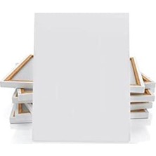 Frefly Store %100 Pamuk Öğrenci Işi Kampanyalı Yandan Zımbalı Tuval 35X50 cm Resim Tuvali - 1 Adet - Boş Tuval