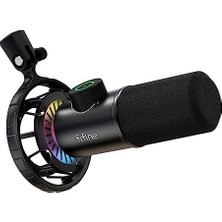 Frefly Store Fıfıne USB Oyun Mikrofonu, Pc Için Rgb Dinamik Mikrofonlar, Sessiz Düğmeli, Tak ve Çalıştır Kardioid Mikrofon, 16BIT/48KHZ ve 3,5 mm Kulaklık Jakı, Podcast, Akış Için - K658
