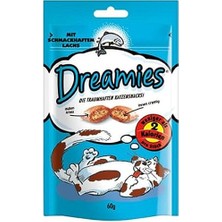 Frefly Store Dreamies Somon Kedisi Atıştırmalık 6'lı Paket (6 x 60 G)