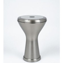 Frefly Store Vatan Darbuka, Gümüş Rengi Metal, 5 Numara, Geleneksel Türk Müzik Enstrümanı, Profesyonel Darbuka 22CM Çap