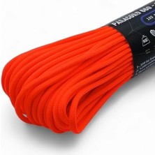 Frefly Store Bileklik ve Outdoor Polyester Paracord Ip 4 mm 660 Lb 30 Metre Turuncu (10 Çekirdek)