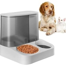 Frefly Store 2 Si 1 Arada Otomatik Kedi Köpek  ve Su Kabı Gri