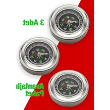 Frefly Store Metal Gövdeye Sahip 60MM Taşınabilir El Pusulası - Dayanıklı Tasarım