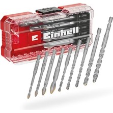 Frefly Store Orijinal Einhell S-Case 10 Parça Karbür Fayans Matkap Ucu Seti (Takım Çeliğinden Üretilmiştir, Özel Taşlanmış Karbür Plaka, Merkezleme Ucu, Çift Helis, E 6.3 Sap, Saklama Kutusu Dahil) - 49051410