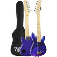 Frefly Store Midex CEG-30PU 4-6 Yaş Çocuklar Için Amfili Full 1/4 30 Inç Elektro Gitar Seti Mor