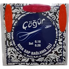 Frefly Store Çöğür Kısa Sap Bağlama Saz 0.18 Tam Takım Tel + 3 Tezene