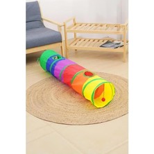Frefly Store Düz Renkli Katlanır Kedi ve Köpek Oyun Tüneli, Eğlenceli Tasarım