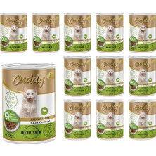 Frefly Store Yetişkin Kedi Kuzulu ve Jöleli Konserve  400 gr x 12 Adet