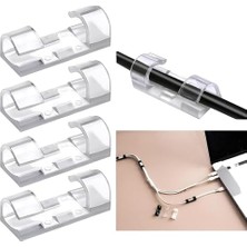Frefly Store Aee® 60 Adet Kablo Düzenleyici Sabitleyici Yapışkanlı Organizer Klips Seti
