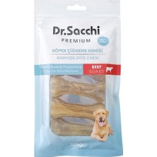 Frefly Store Dr. Premium Sığır Etli Doğal Sığır Derisi Press Kemik Tahılsız Köpek Ödülü 3" 20-25 gr 5'li