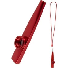 Frefly Store MK-02R Metal Kazoo Ip Askılı Alüminyum Alaşım Kırmızı