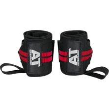 Frefly Store Siyah-Kırmızı Renkli Wrist Wraps, 2'li Paket