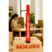 Frefly Store Suya Dayanıklı Alkol Bazlı 3 mm Yuvarlak Uçlu Kalem - Kırmızı