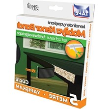 Frefly Store Yuvarlak Mobilya Masa Kenar Bandı - 18 mm x 5 Mt, Siyah