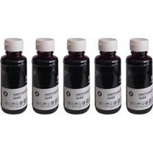 Frefly Store 5 Adet Siyah Mürekkep Kartuşu 100 ml