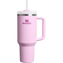 Frefly Store Stanley Quencher Pipetli Termos Bardak, Kiraz Çiçeği (Cherry Blossom), 1.18 Litre