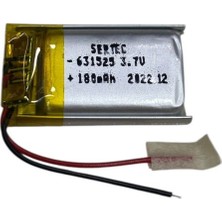 Royaleks Sertec 631525 3.7V 180 Mah Li-Polymer Pil (DEVRELI/1.5A)