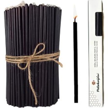 Frefly Store Petekoğlu Almumu Mum Dilek Mumu Doğal Petek Ince Uzun Parti Nişan Düğün Ritüel Doğum Günü Mum 15 Adet Beeswax Candle (Siyah)          [enerji Sınıfı A+++]
