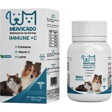 Frefly Store Muvicado Kedi ve Köpeklerin Bağışıklık Sistemini Destekleyen Tablet Immune C Vitamin
