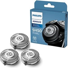 Frefly Store Philips  Orijinal SH50/52 Tıraş Başlıkları  Tıraş Makinesi Serisi 5000 Yuvarlak ve 6000, Yenilenmiş Hq9/50, HQ56/50 ve RQ11/50 Için Son Sürüm ile Uyumlu