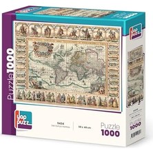Frefly Store Eski Dünya Haritası 1000 Parça Puzzle