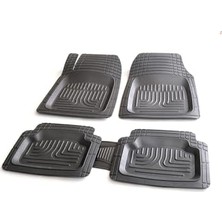 Frefly Store Havuzlu 3D Oto Paspas Siyah 5 Parça Universal Her Araca Uygun Araba Paspası Koku