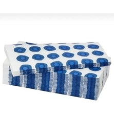 Frefly Store Ikea Pıllerstarrr Kağıt Peçete, 38X38 Cm, Beyaz-Mavi, 30 Adet