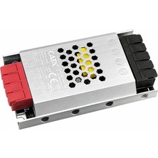 Frefly Store Şerit LED Trafosu 12V Cata Serisi Slim Kasa, Alüminyum Gövdeli Ince Güç Kaynağı, Kamera ve Şerit LED Uyumlu (60W - 360W) 5, 12.5, 16.5, 21, 30 Amper (60, Vat)