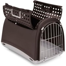 Frefly Store Imac Linus Cabrio Üstü Açılabilen Köpek Pet Taşıma Çantası Antrasit 50X32X34.5CM