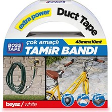 Frefly Store Kanal Tamir Bandi, 10 Metre Uzunluk x 48 mm Kalinlik, Beyaz
