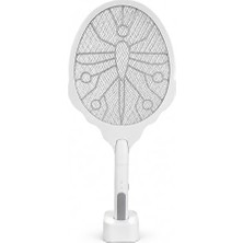 Frefly Store Şarjlı Elektrikli Sinek Öldürücü Raket, Uv Işıklı, 2'si 1 Arada, 3000V, Type-C Şarjlı, 1200 Mah, Sivrisinek Kovucu