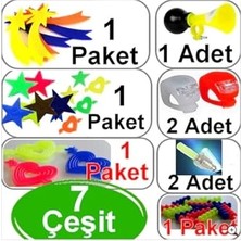 Frefly Store Bisiklet Süsleri Bisiklet Dektif Süs Seti 7 Parça Bisiklet Korna Işıklı Sibop Kapagı