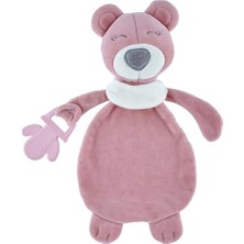 Frefly Store Babyjem Diş Kaşıyıcılı Uykucu Ayıcık Gül Kurusu