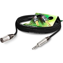 Frefly Store Mikrofonkabel Stage 22 Yüksek Esneklik Xlr Erkek 3-Kutuplu Neutrik NC3MXX / 6,3 mm Stereo Fiş Neutrik NP3X, Siyah Kablo, Almanya'da  Tarafından Üretilmiştir (1m)