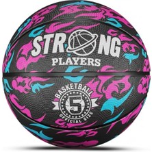 Frefly Store Fesyonel Basketbol Topu Kaymaz Kauçuk Yüzey Iç ve Dış Mekan Kullanımı Res Boyut Stantlara Uygun Maç ve Antrenman Topu (Pompa Hediyeli)