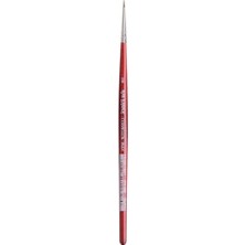 Frefly Store Brushes (Size 5/0, Round) - Watercolour Series 5580 Cosmotop Spin Paint Brush, Round Synthetic With Red Handle, Size 5/0 (5580-5/0)