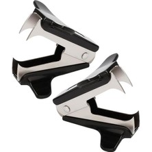 Frefly Store Siyah Zımba Teli Sökücü 2 Adet 24/6 ve No 10 Zımba Teli Çıkarıcı Paslanmaz Çelik Metal Zımba Sökücü