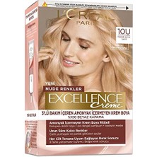 Frefly Store L'oreal Paris Excellence Creme Nude Renkler Saç Boyası - 10U Nude Açık Sarı
