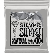 Frefly Store Ernie Ball John Mayer Silver Slinky Nickel Wound Elektro Gitar Telleri 10,5-47 Ölçü