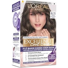 Frefly Store L'oreal Paris Excellence Cool Creme 6.11 Ekstra Küllü Koyu Kumral Saç Boyası