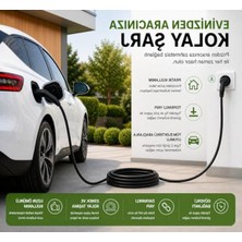 Frefly Store Elektrikli Araba Şarj Uzatma Kablosu, 5 Metre Uzunluk ve Güvenilir Bağlantı