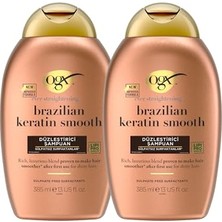 Frefly Store Ogx Brazilian Keratin Smooth Düzleştirici Sülfatsız Şampuan (385 ml x 2 Adet)