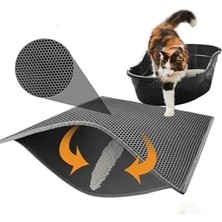 Frefly Store Elekli Kedi Tuvalet Önü Paspası 60 x 45 cm Gri Elekli Kedi Pas Pası