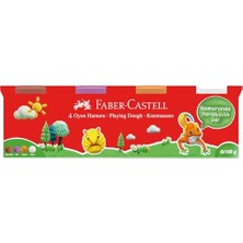 Frefly Store Faber-Castell Oyun Hamuru, 4X100,KLASIK Renkler2