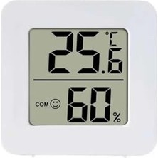 Frefly Store Alkatronik 45MM Mini Nem Sıcaklık Ölçer Hava Durumu Isı Gösterge Dijital Ekran Termometre Ev Oda Ofis Kuluçka