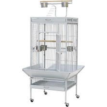 Frefly Store Papağan Kafesi Ayaklı Beyaz 61X56X165, 600-A11W          [enerji Sınıfı A+]