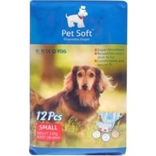 Frefly Store Pet Soft Köpek Için Alt Tuvalet Bezi Small 26-44CM 12 Li